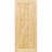 Paneled Wood Unfinished Knotty Barn Door without Installation Hardware Kit