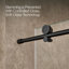 Composed 78 In. Sliding Shower Door With 3/8 In.-Thick Glass-564101008