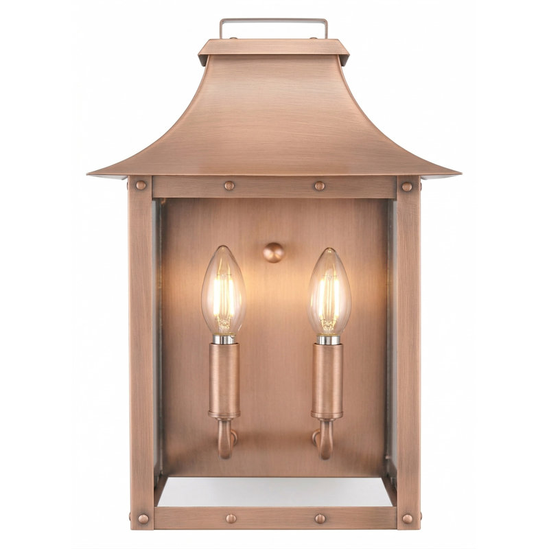 Hayes Metal Wall Light, Copper Patina