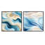 Coastal Harmony - ensemble de 2 collages carrés abstraits-101846080-101846083