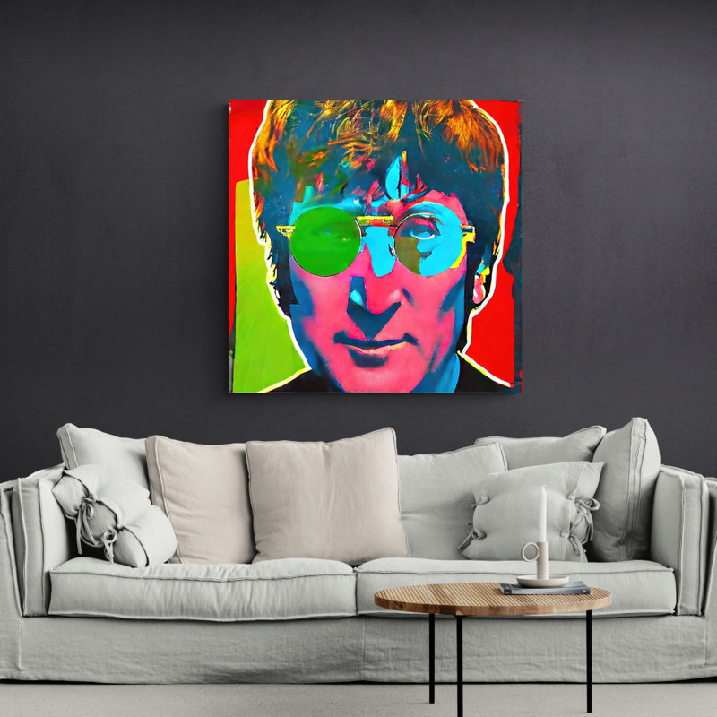 «Beatles John 7» par Stephen Chambers, impression sur toile tendue, L 15 po x H 15 po