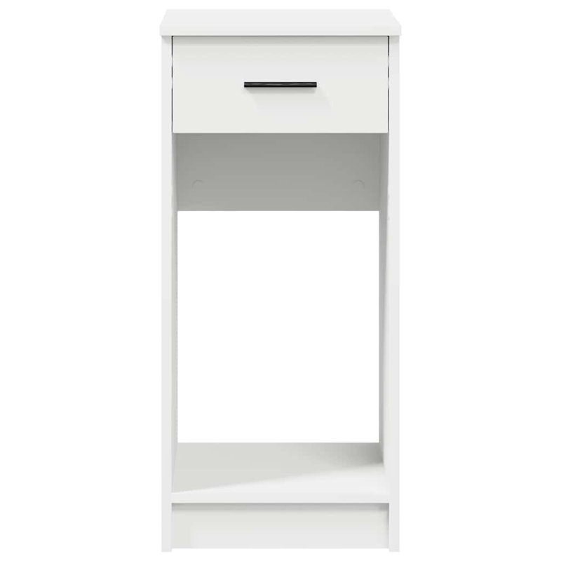 Brezina Manufactured Wood Computer Tower Stand, White