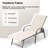 73.9" Aluminum Reclining Patio Chaise Lounge Chairs With Removable Cushions (Set Of 2 )-1079947156-1075794368