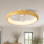 Ventilateur de plafond d'intérieur à profil bas de 20 pouces avec lumière et télécommande inclus, plafonnier encastré à DEL à intensité variable pour la cuisine