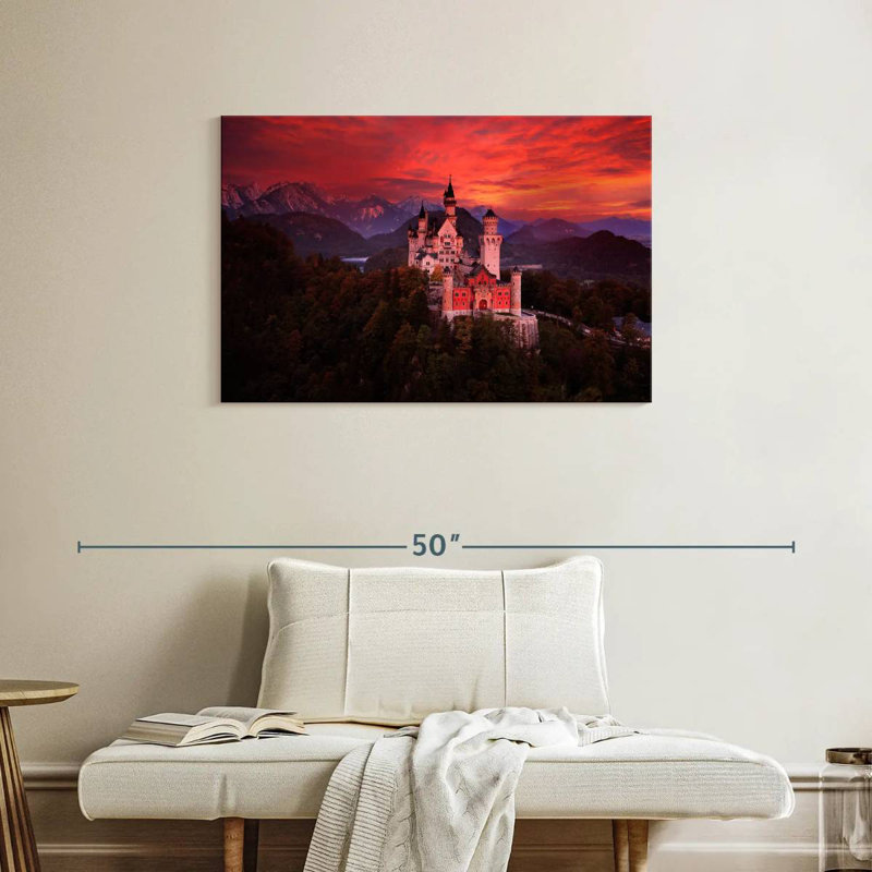 Lilie Neuschwanstein Castle, 24" H x 36" W