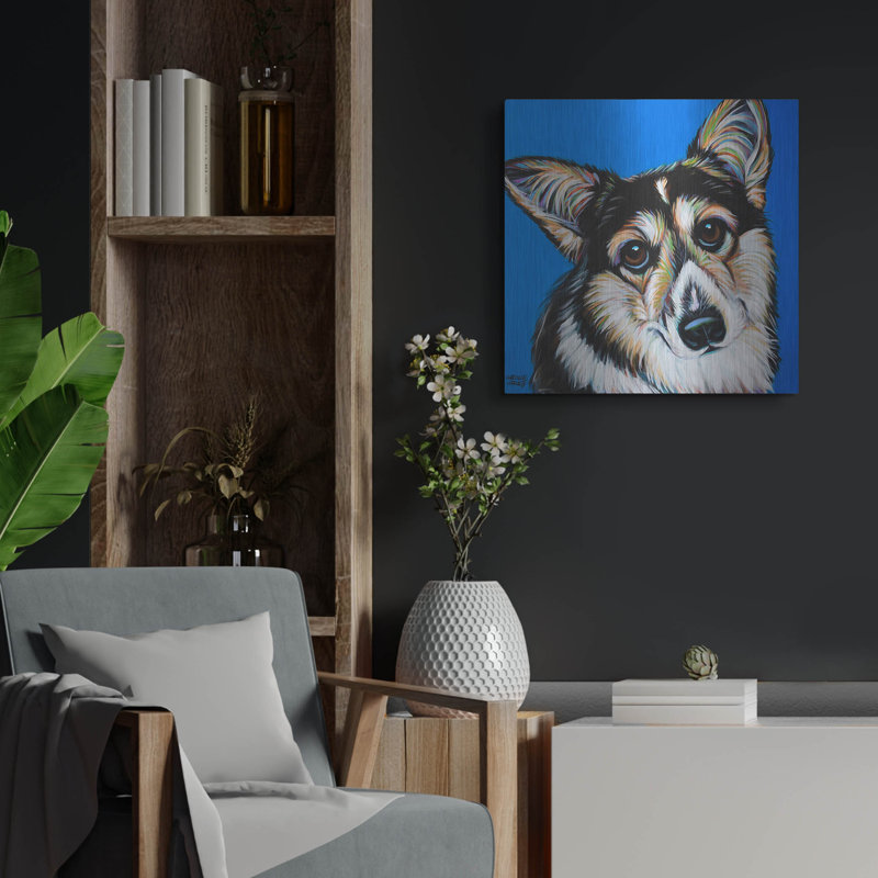 "Corgi Cutiness 2" par Carolee Vitaletti, H 24 po x l 24 po