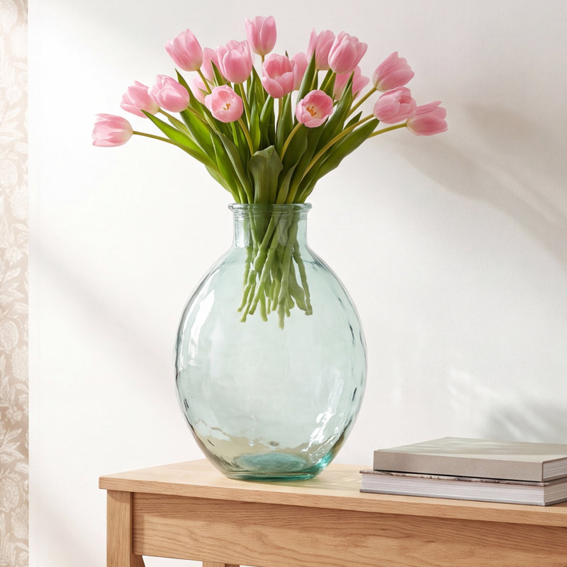 Glass Table Vase, 23" H x 11.5" W x 11.5" D