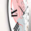 Une dessin au trait d'une jeune femme dans des tons pastel - horloge murale moderne-60328372