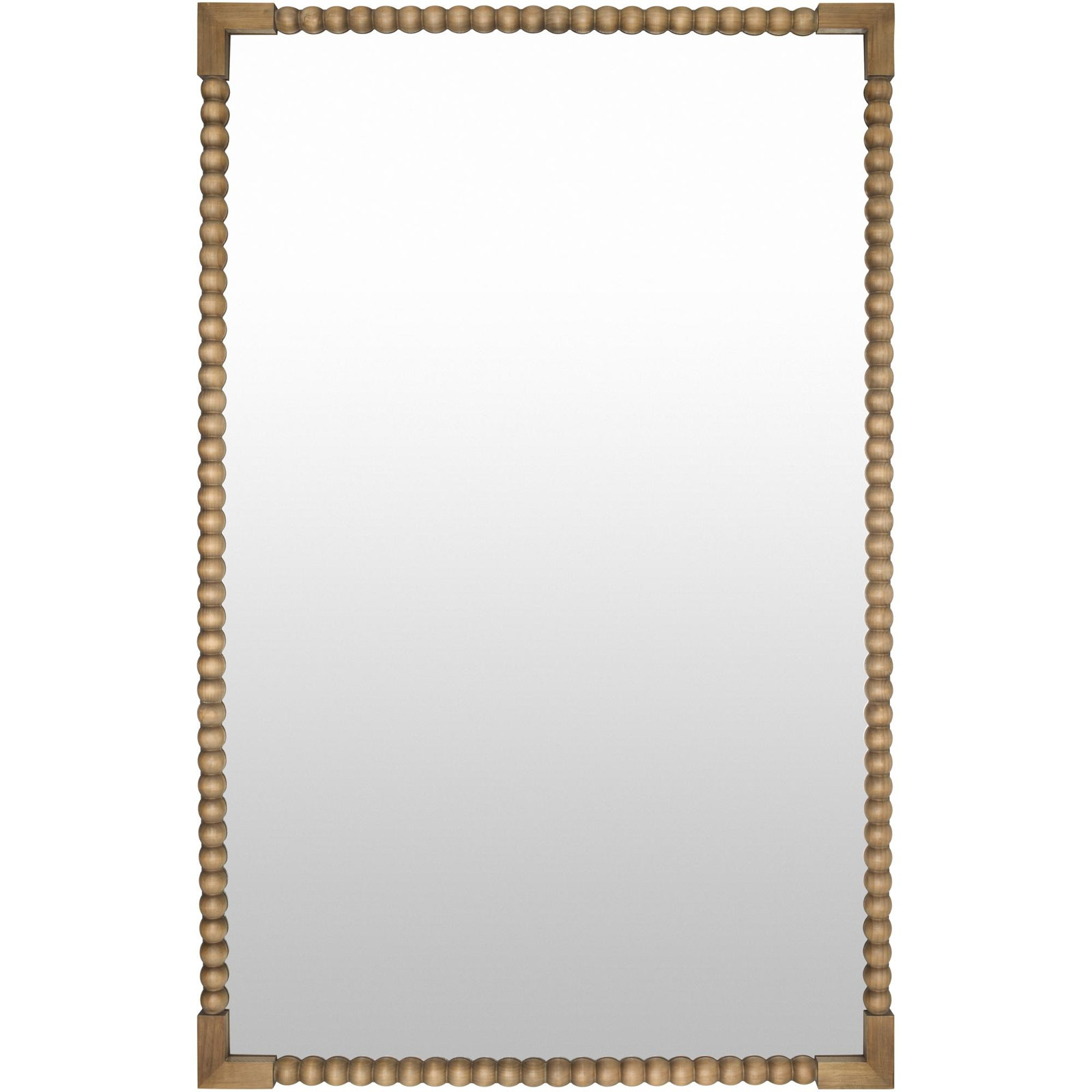 Lizzie Mirror, 80" H x 50" W , Dark Brown Wood