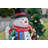 Snowman Statue with LED Lights Lighted Christmas Decor Battery Operated Indoor Use Only