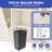 Modern Contemporary Kitchen Cabinet, Multifunction Kitchen Storage, Kitchen Island with 2 Tilt Out Trash Cabinet