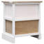 Almus 38cm W Solid Wood Bedside Table