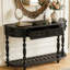 Console courbée avec 4 tiroirs et 1 tablette, polyvalente pour le couloir et le salon-1812130326