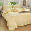 Ensemble de housse de couette à volants Gingham, ensemble de housse d'édredon à carreaux en microfibre prélavée-126276604-126276605