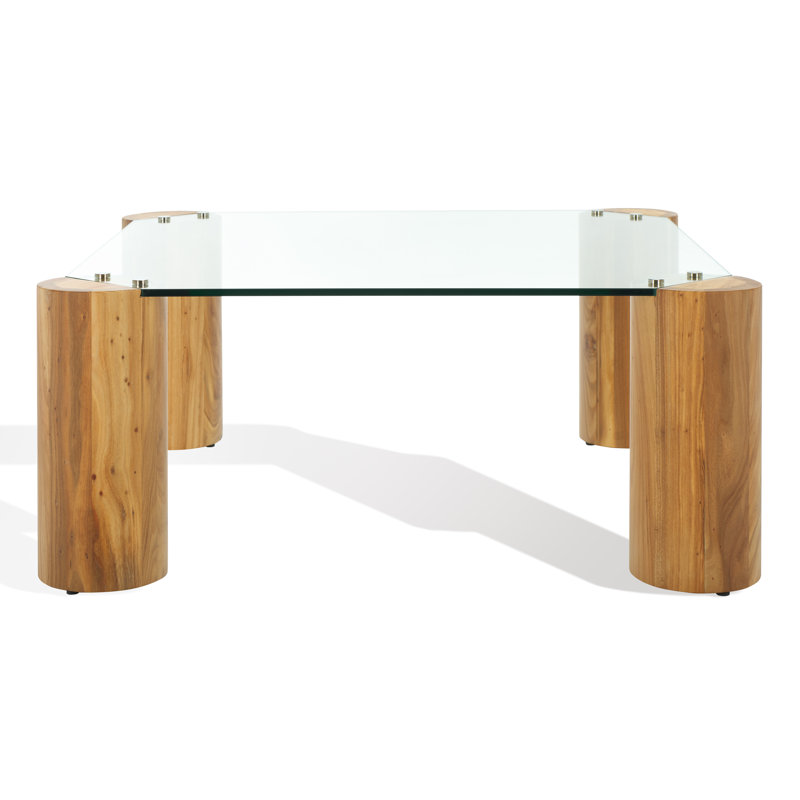 Northlakes Glass Top Coffee Table, Natural