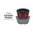 Evo 1500 Watt 12000 BTU Electric Compact Space Heater with Adjustable Thermostat and with Digital Display