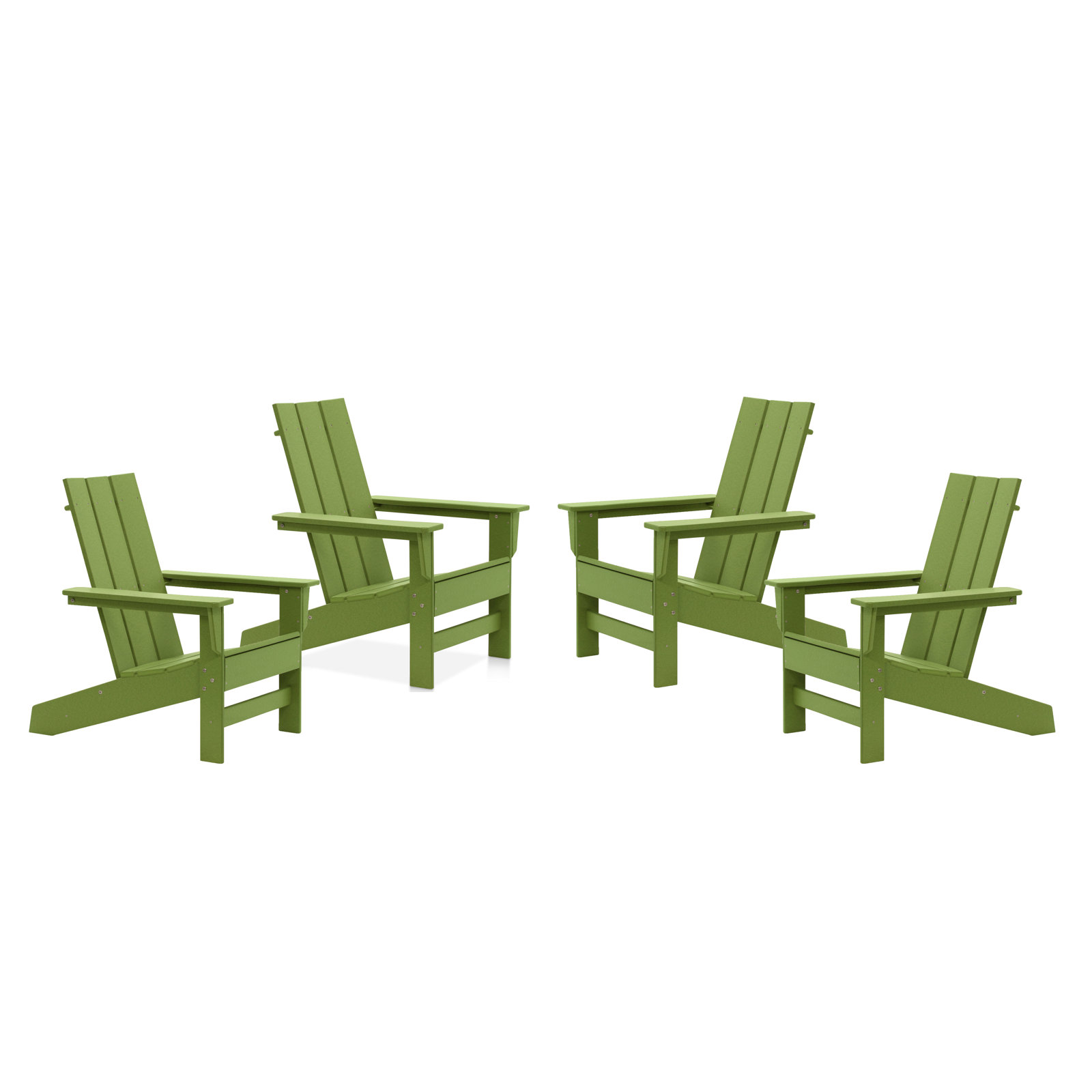 Ratcliff Outdoor Adirondack Set, Lime Green