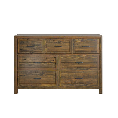 Commode brune à 7 tiroirs