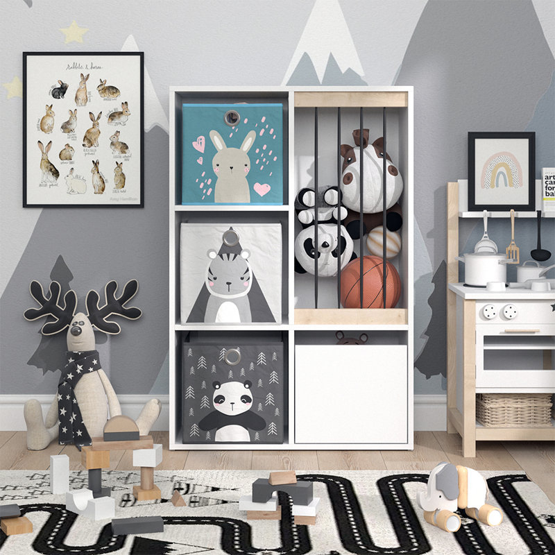 Ellerbe 107.8cm H X 72cm W Toy Storage Kids Bookcase
