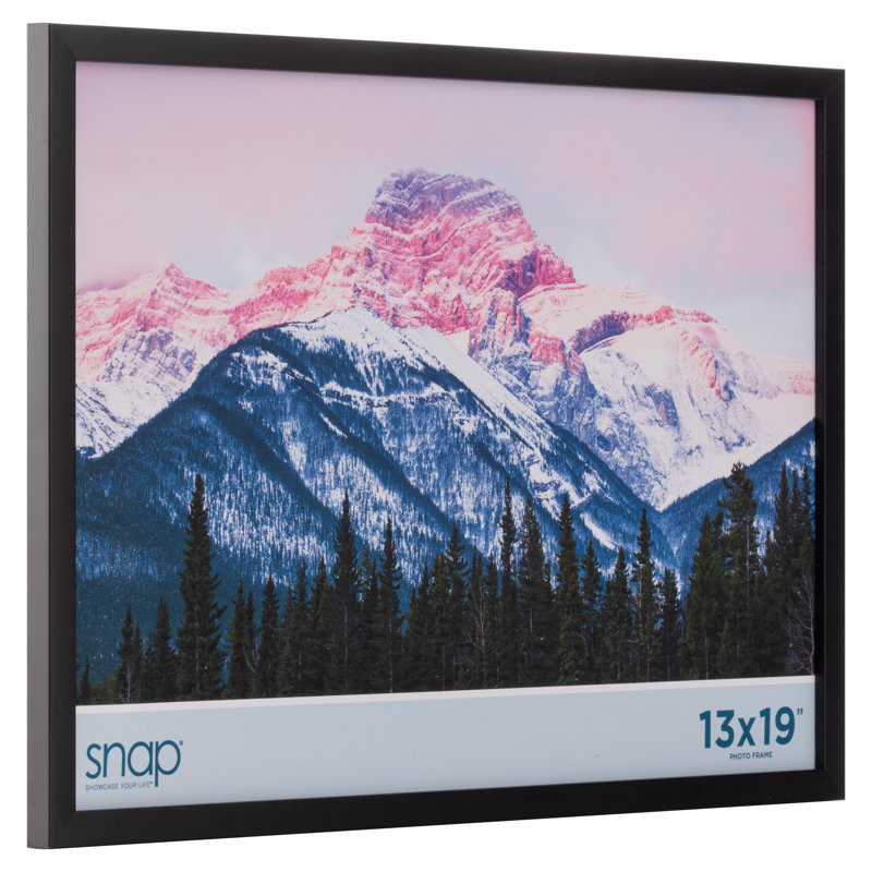 Snap Gallery Wall Wood Poster Picture Frame, Black, 13" x 19"