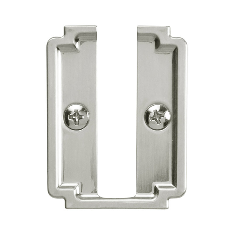 Coventry Collection Hook Backplate 1 Inch Center to Center, Satin Nickel