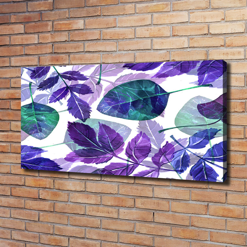 Colourful Leaves - Wrapped Canvas Print
