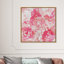 Roses roses, peinture de bouquet de fleurs moderne sur toile rose pour le salon-71079749-71079737