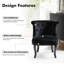 Chaise d'appoint rembourrée à oreilles Grenier-1667698953