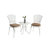 Bistro Set 3 Piece Rustproof Cast Aluminum Patio Furniture Sets 2 Chairs and 1 Round Table Outdoor, Garden, Patio, Balcony, with cushion-546951127