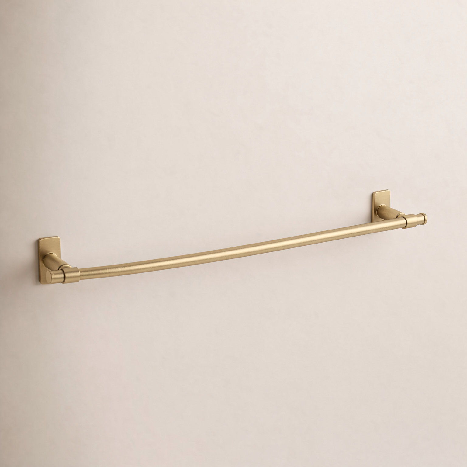 Castia by Studio McGee Towel Bar, Vibrant Brushed Moderne Brass, 2.5" H x 24" W x 3.25" D