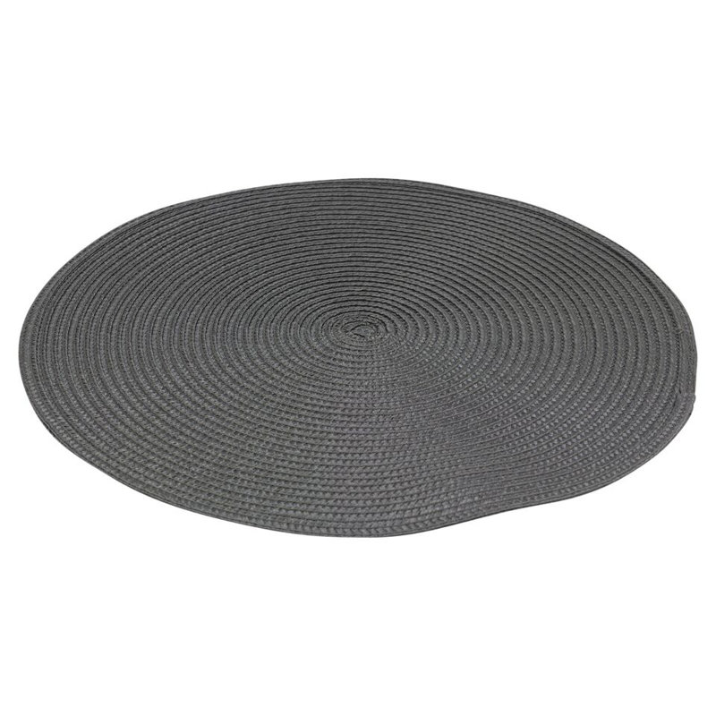 Quantaya Polypropylene Solid Colour Placemant, Dark Grey