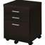 Rangement pour 3 bureaux - Finition cappuccino