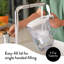 Ensemble de pichets à filtre à eau Aqua Optima pour robinet et eau potable avec 6 filtres Evolve +, sans BPA, certifié Wqa, conception de marguerite (blanc)