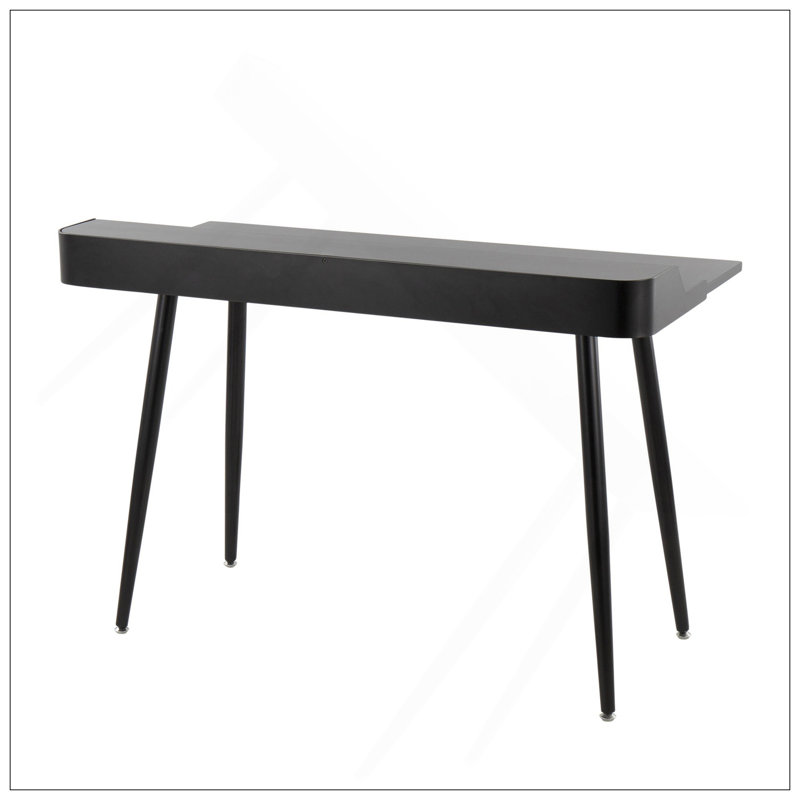 Modern And Versatile Desk With Stylish Accents For Any Workspace, Black
