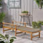 Chaise longue en bois et osier-1682147723