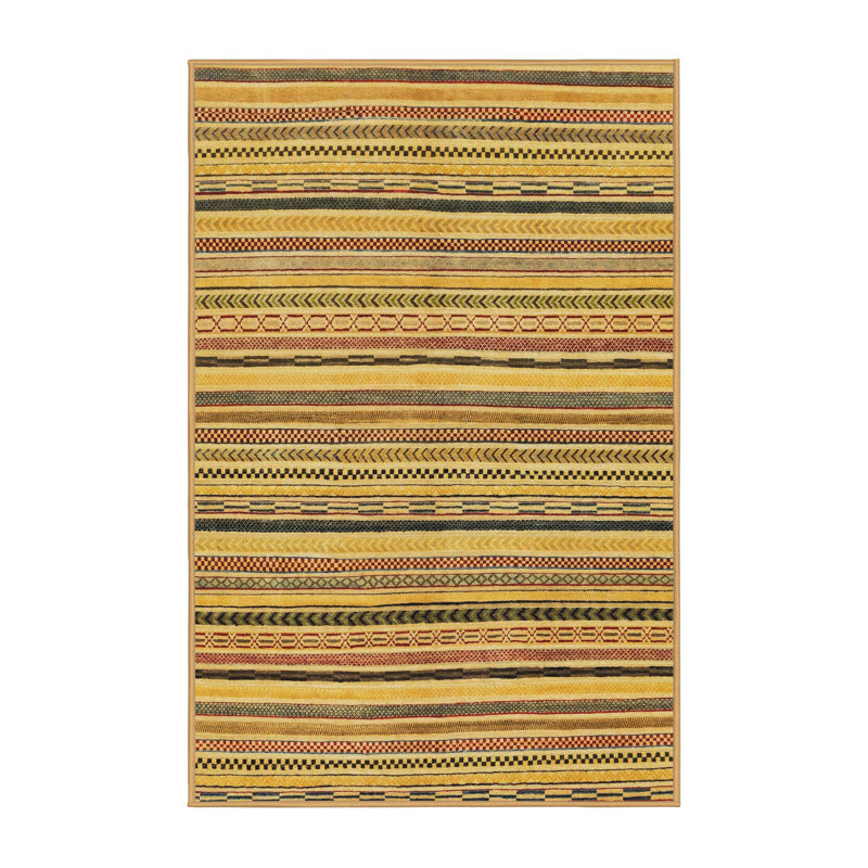 Abstract Indoor Rug, Rectangle 2' x 4'
