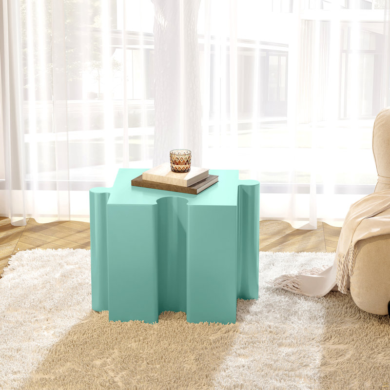 Table d'appoint Art, table MGO à bord concave modulaire, Vert clair