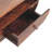 Walnut Curved Two Drawer Media Unit