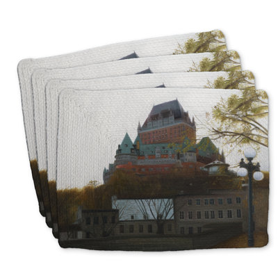 Le Château de Frontenac Autumn Braided Placemats Set of 4