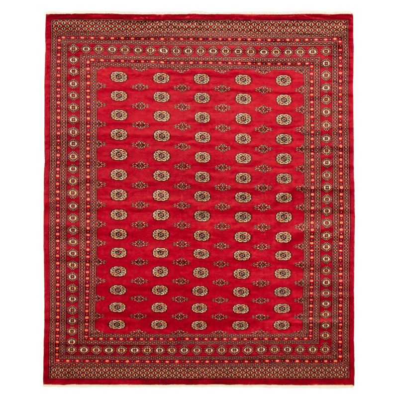 One-of-a-Kind 8'1" X 9'9" New Age Wool Area Rug in Dark Red