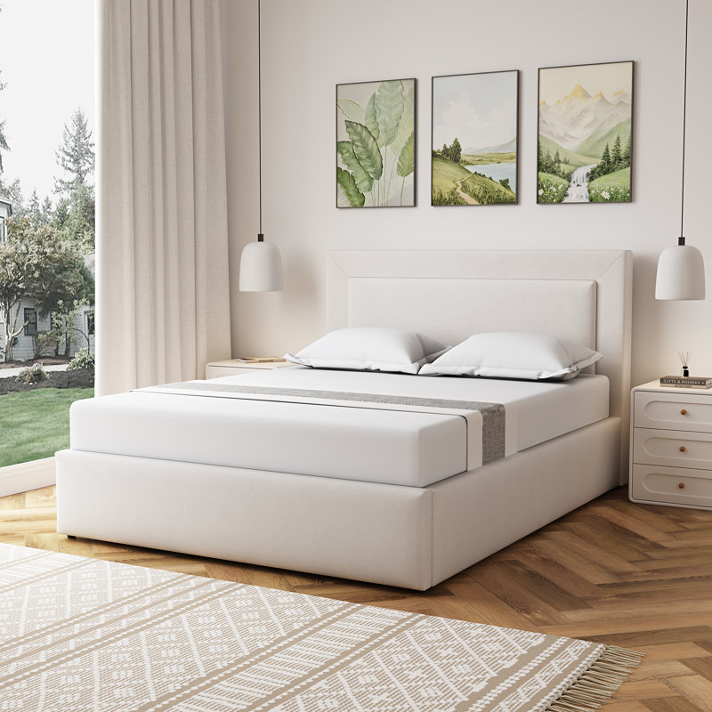 Upholstered Ottoman Storage Bed, King (5')