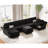 Teangela 143'' Variable Modular Velvet Sectional L Shaped Upholstered Couch Storage Sofa-109626916