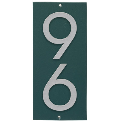 Plaque d'adresse murale flottante sur 1 ligne