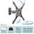 CorLiving Multi-Screen Single Screen Wall mount Electronic Mount