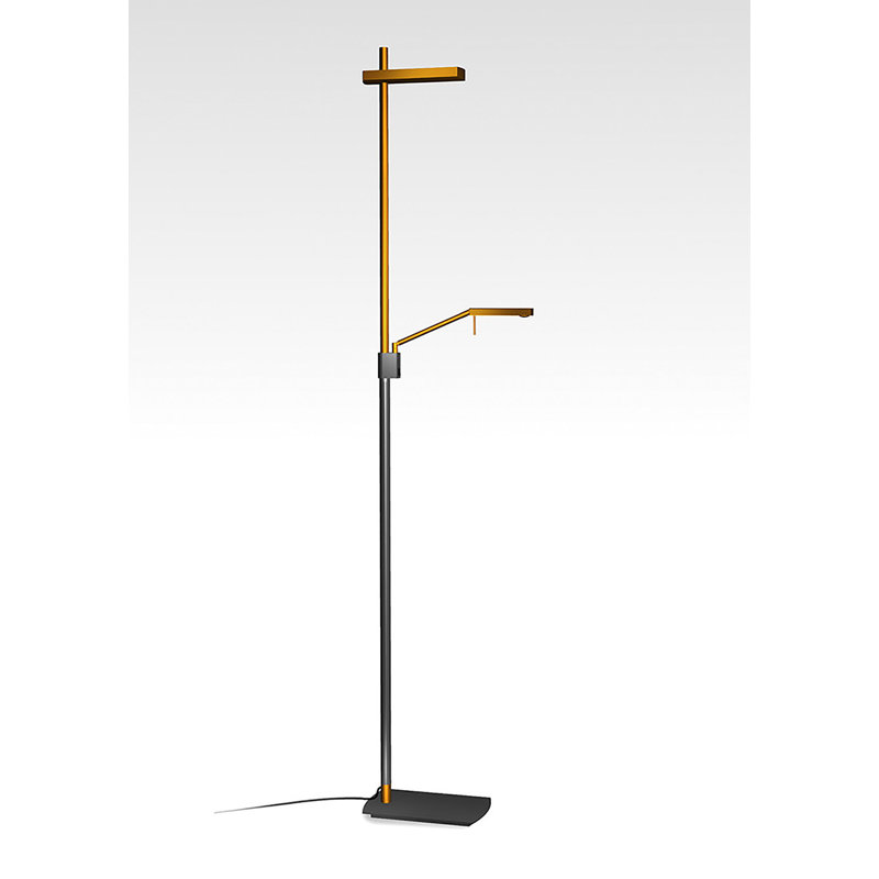 Rye 180cm LED Novelty Floor Lamp, Black/Gold