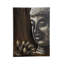 « lotus & bouddha », peinture sur bois