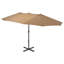 Brentley 270 cm W X 460 cm D Market Parasol with Crank Lift-529611467-529611470
