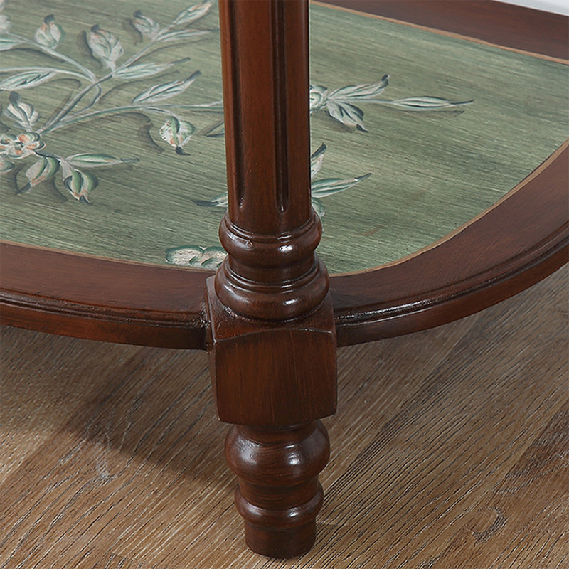 Console noyer massif et bois manufacturé, Walnut