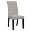 Chaise d'appoint capitonnée Jackye avec garniture cloutée-907625722-907625716