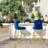 Velvet Counter Height Bar Stools with Metal Legs-2007673055
